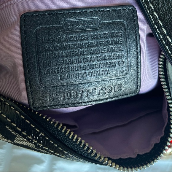 COACH Y2K Soho Jacquard Signature Patchwork Hobo Shoulder Bag Black/Gray - Picture 13 of 14